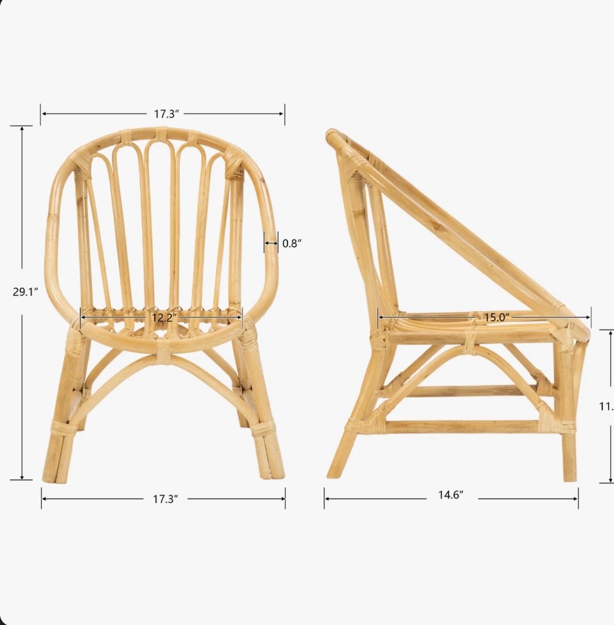 Child's Rattan Armchair thumbnail 3