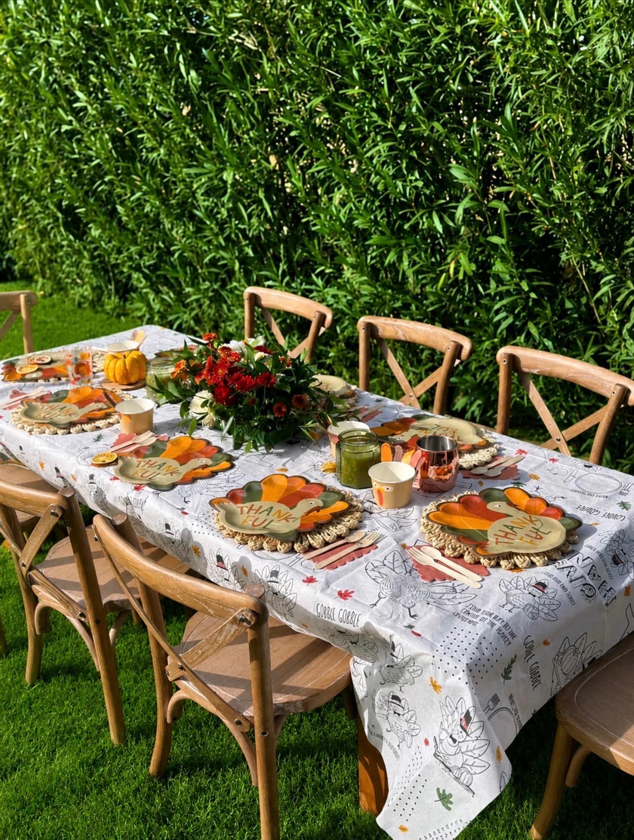 Thanksgiving celebration tablescape